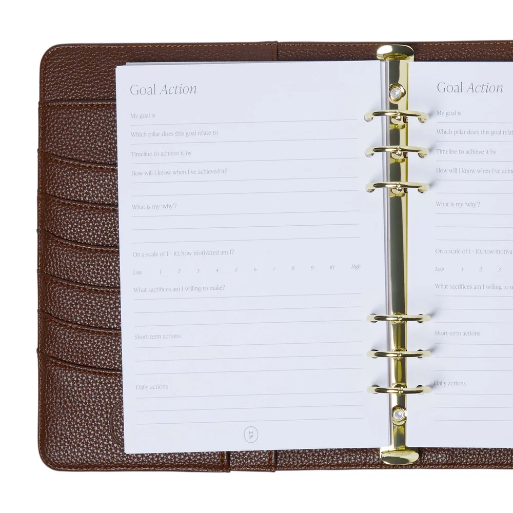 The Head Plan Agenda Goals Pack A5 planner refills