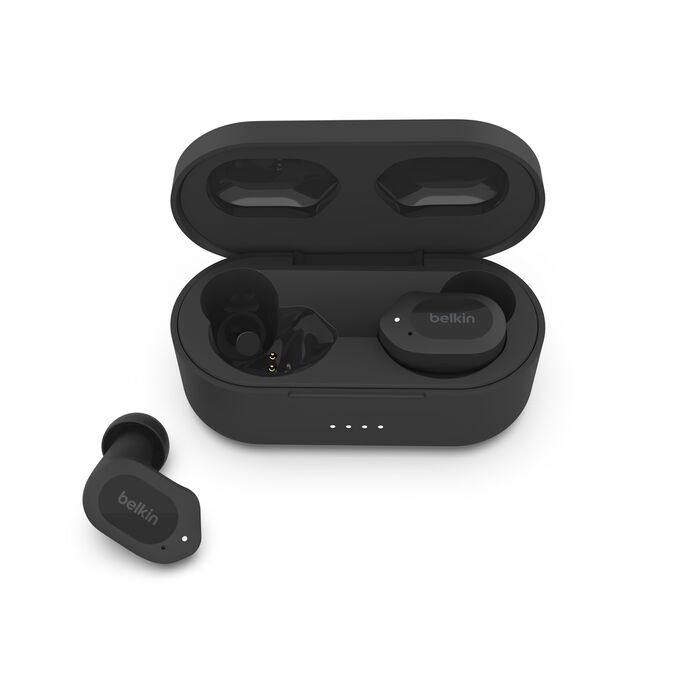 Belkin wireless earbuds for listening to audio privately